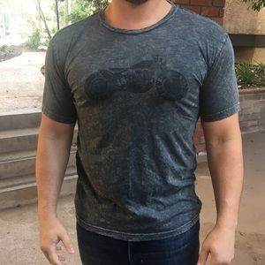 Axel brand T with a motorcycle design